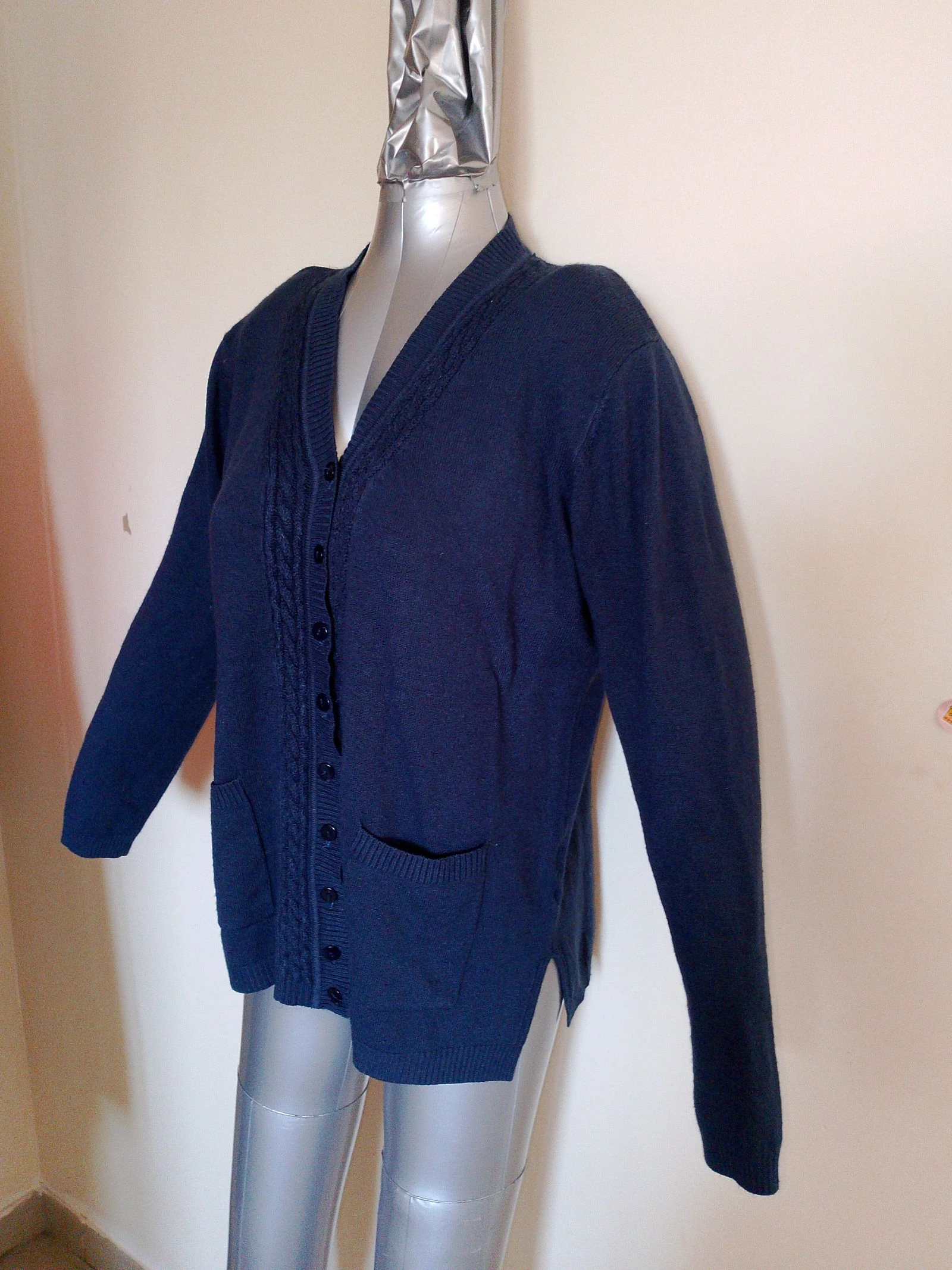 Chaleco largo azul marino – Talla M/L – photo 3